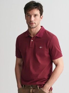 GANT Regular Fit Shield Pique Polo Shirt Mens XL